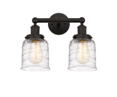INNOVATIONS 616-2W-OB-G513 Bell 2 Light 15.5 inch Bath Vanity Light Oil Rubbed Bronze