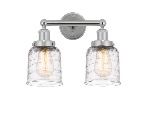 INNOVATIONS 616-2W-PC-G513 Bell 2 Light 15.5 inch Bath Vanity Light Polished Chrome
