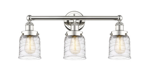 INNOVATIONS 616-3W-PN-G513 Bell 3 24.5 inch Bath Vanity Light Polished Nickel