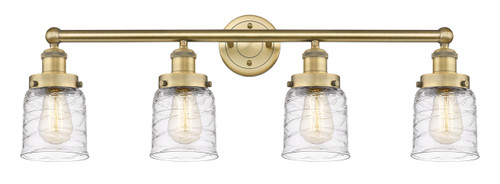 INNOVATIONS 616-4W-BB-G513 Bell 4 33.5 inch Bath Vanity Light Brushed Brass