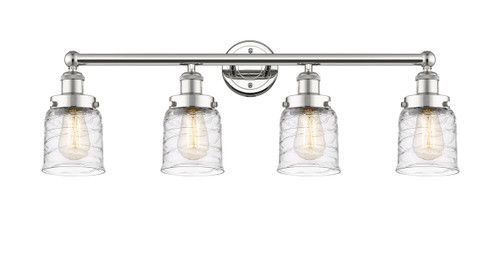 INNOVATIONS 616-4W-PN-G513 Bell 4 33.5 inch Bath Vanity Light Polished Nickel
