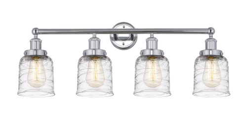 INNOVATIONS 616-4W-PC-G513 Bell 4 Light 33.5 inch Bath Vanity Light Polished Chrome