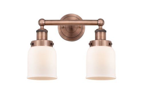INNOVATIONS 616-2W-AC-G51 Bell 2 15.5 inch Bath Vanity Light Antique Copper