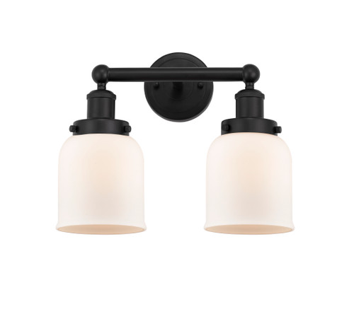 INNOVATIONS 616-2W-BK-G51 Bell 2 Light 15.5 inch Bath Vanity Light Matte Black