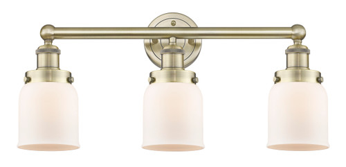INNOVATIONS 616-3W-AB-G51 Bell 3 24.5 inch Bath Vanity Light Antique Brass