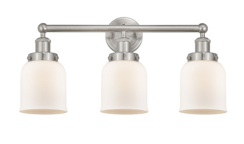 INNOVATIONS 616-3W-SN-G51 Bell 3 Light 24.5 inch Bath Vanity Light Brushed Satin Nickel