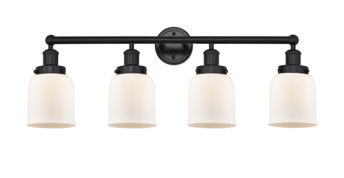 INNOVATIONS 616-4W-BK-G51 Bell 4 Light 33.5 inch Bath Vanity Light Matte Black