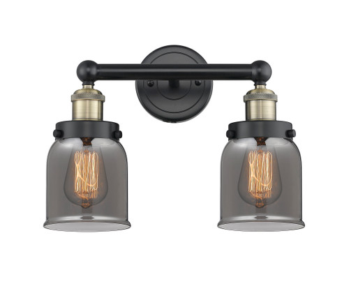 INNOVATIONS 616-2W-BAB-G53 Bell 2 15.5 inch Bath Vanity Light Black Antique Brass