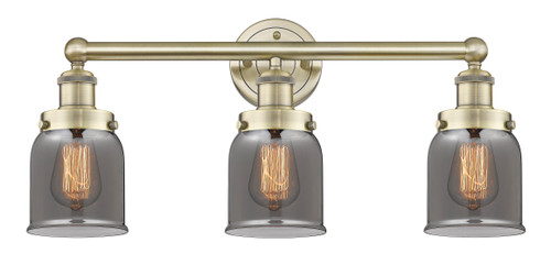 INNOVATIONS 616-3W-AB-G53 Bell 3 24.5 inch Bath Vanity Light Antique Brass