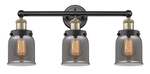 INNOVATIONS 616-3W-BAB-G53 Bell 3 24.5 inch Bath Vanity Light Black Antique Brass