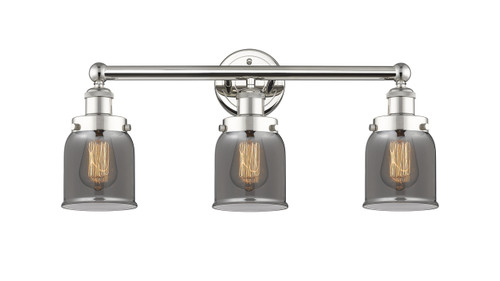 INNOVATIONS 616-3W-PN-G53 Bell 3 24.5 inch Bath Vanity Light Polished Nickel