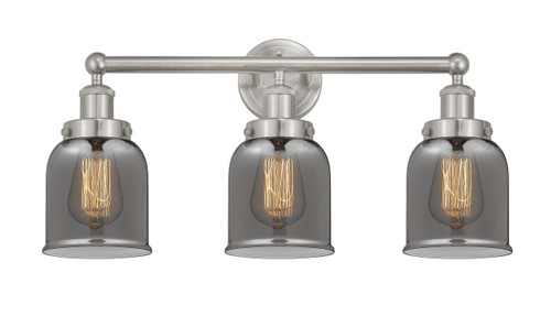 INNOVATIONS 616-3W-SN-G53 Bell 3 Light 24.5 inch Bath Vanity Light Brushed Satin Nickel