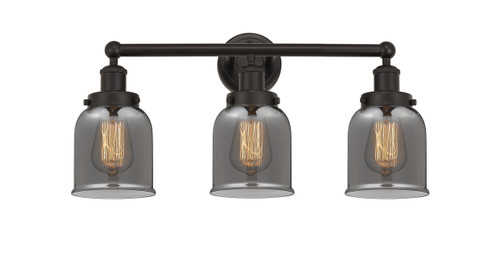 INNOVATIONS 616-3W-OB-G53 Bell 3 Light 24.5 inch Bath Vanity Light Oil Rubbed Bronze