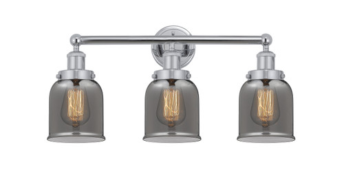 INNOVATIONS 616-3W-PC-G53 Bell 3 Light 24.5 inch Bath Vanity Light Polished Chrome