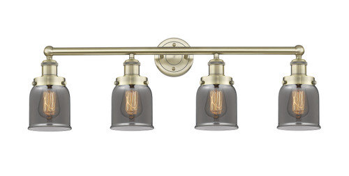 INNOVATIONS 616-4W-AB-G53 Bell 4 33.5 inch Bath Vanity Light Antique Brass