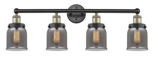 INNOVATIONS 616-4W-BAB-G53 Bell 4 33.5 inch Bath Vanity Light Black Antique Brass
