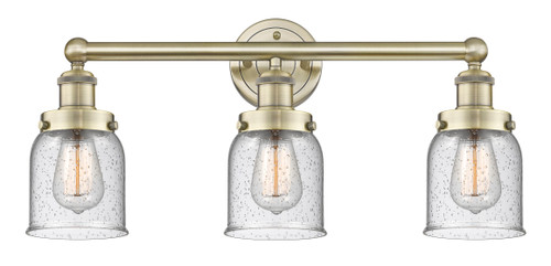 INNOVATIONS 616-3W-AB-G54 Bell 3 24.5 inch Bath Vanity Light Antique Brass