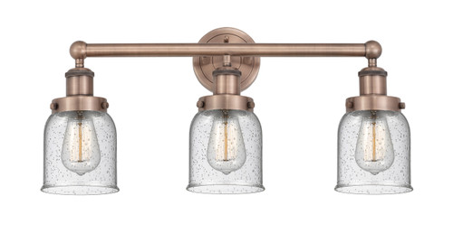 INNOVATIONS 616-3W-AC-G54 Bell 3 24.5 inch Bath Vanity Light Antique Copper