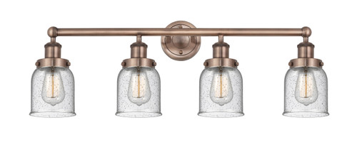 INNOVATIONS 616-4W-AC-G54 Bell 4 33.5 inch Bath Vanity Light Antique Copper