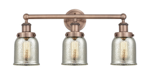 INNOVATIONS 616-3W-AC-G58 Bell 3 24.5 inch Bath Vanity Light Antique Copper