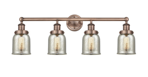 INNOVATIONS 616-4W-AC-G58 Bell 4 33.5 inch Bath Vanity Light Antique Copper