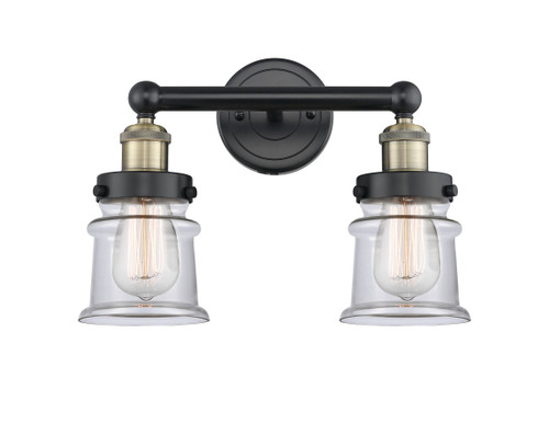 INNOVATIONS 616-2W-BAB-G182S Canton 2 14.25 inch Bath Vanity Light Black Antique Brass