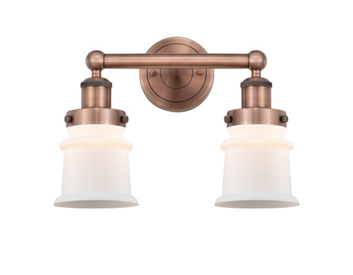 INNOVATIONS 616-2W-AC-G181S Canton 2 14.25 inch Bath Vanity Light Antique Copper