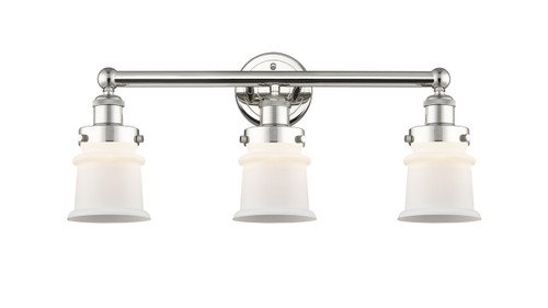 INNOVATIONS 616-3W-PN-G181S Canton 3 23.25 inch Bath Vanity Light Polished Nickel