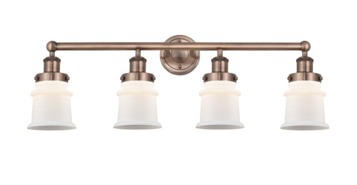 INNOVATIONS 616-4W-AC-G181S Canton 4 32.25 inch Bath Vanity Light Antique Copper