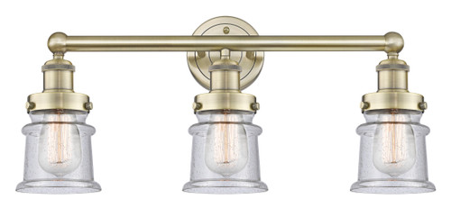 INNOVATIONS 616-3W-AB-G184S Canton 3 23.25 inch Bath Vanity Light Antique Brass