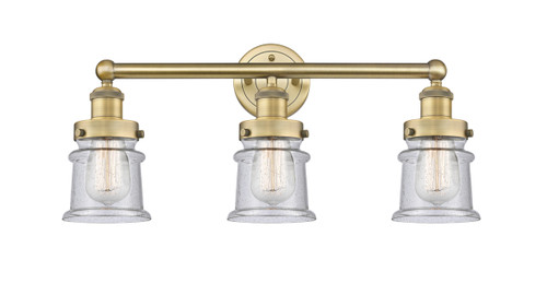 INNOVATIONS 616-3W-BB-G184S Canton 3 23.25 inch Bath Vanity Light Brushed Brass
