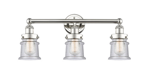 INNOVATIONS 616-3W-PN-G184S Canton 3 23.25 inch Bath Vanity Light Polished Nickel