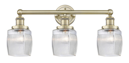 INNOVATIONS 616-3W-AB-G302 Colton 3 24 inch Bath Vanity Light Antique Brass