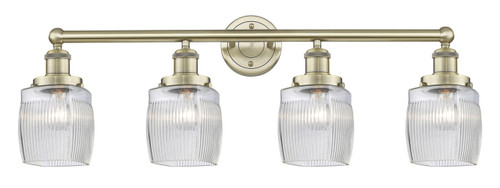 INNOVATIONS 616-4W-AB-G302 Colton 4 33 inch Bath Vanity Light Antique Brass