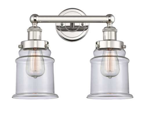 INNOVATIONS 616-2W-PN-G182 Canton 2 15 inch Bath Vanity Light Polished Nickel