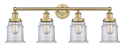 INNOVATIONS 616-4W-BB-G182 Canton 4 33 inch Bath Vanity Light Brushed Brass