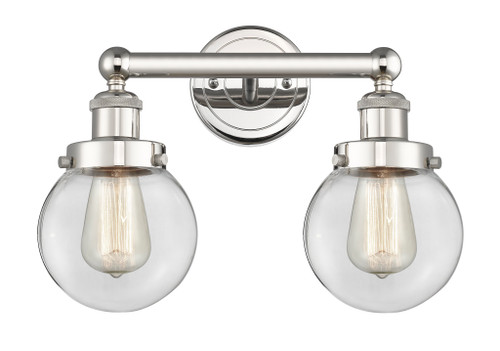 INNOVATIONS 616-2W-PN-G202-6 Beacon 2 15.5 inch Bath Vanity Light Polished Nickel