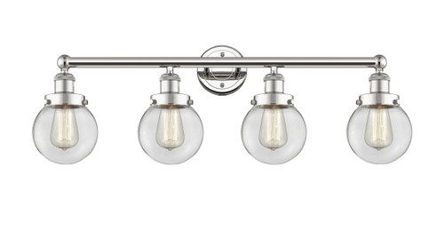 INNOVATIONS 616-4W-PN-G202-6 Beacon 4 33.5 inch Bath Vanity Light Polished Nickel