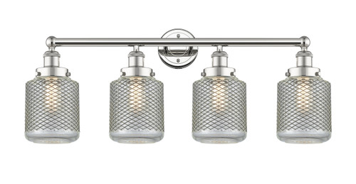 INNOVATIONS 616-4W-PN-G262 Stanton 4 33 inch Bath Vanity Light Polished Nickel
