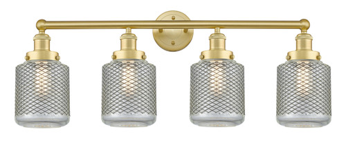 INNOVATIONS 616-4W-SG-G262 Stanton 4 33 inch Bath Vanity Light Satin Gold