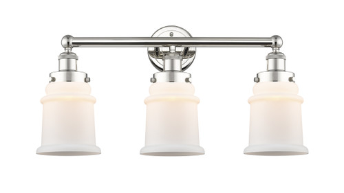 INNOVATIONS 616-3W-PN-G181 Canton 3 24 inch Bath Vanity Light Polished Nickel