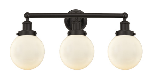INNOVATIONS 616-3W-OB-G201-6 Beacon 3 Light 24.5 inch Bath Vanity Light Oil Rubbed Bronze