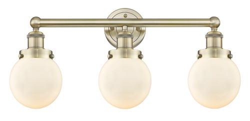 INNOVATIONS 616-3W-AB-G201-6 Beacon 3 24.5 inch Bath Vanity Light Antique Brass
