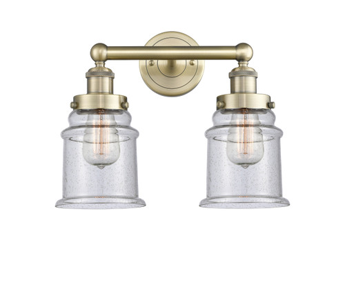 INNOVATIONS 616-2W-AB-G184 Canton 2 15 inch Bath Vanity Light Antique Brass