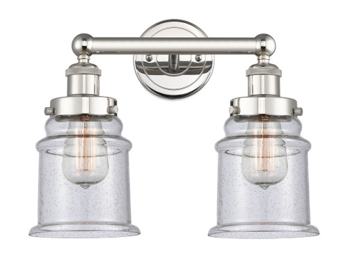 INNOVATIONS 616-2W-PN-G184 Canton 2 15 inch Bath Vanity Light Polished Nickel