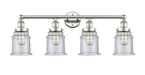 INNOVATIONS 616-4W-PN-G184 Canton 4 33 inch Bath Vanity Light Polished Nickel