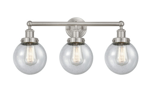 INNOVATIONS 616-3W-SN-G204-6 Beacon 3 Light 24.5 inch Bath Vanity Light Brushed Satin Nickel