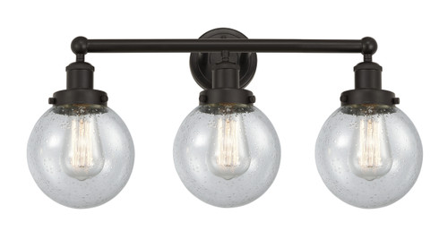 INNOVATIONS 616-3W-OB-G204-6 Beacon 3 Light 24.5 inch Bath Vanity Light Oil Rubbed Bronze