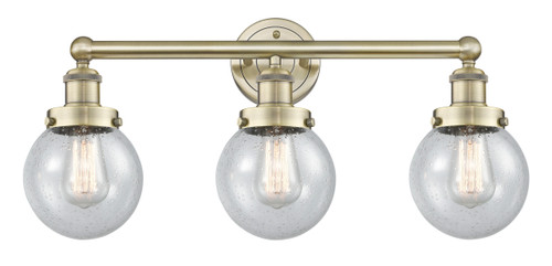 INNOVATIONS 616-3W-AB-G204-6 Beacon 3 24.5 inch Bath Vanity Light Antique Brass