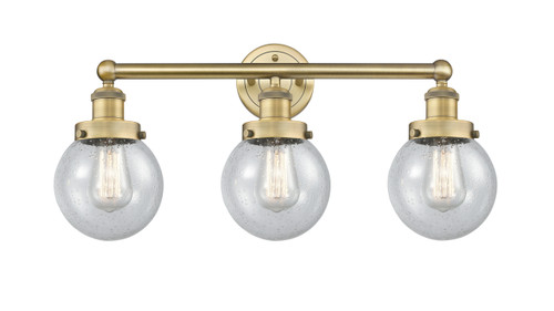 INNOVATIONS 616-3W-BB-G204-6 Beacon 3 24.5 inch Bath Vanity Light Brushed Brass